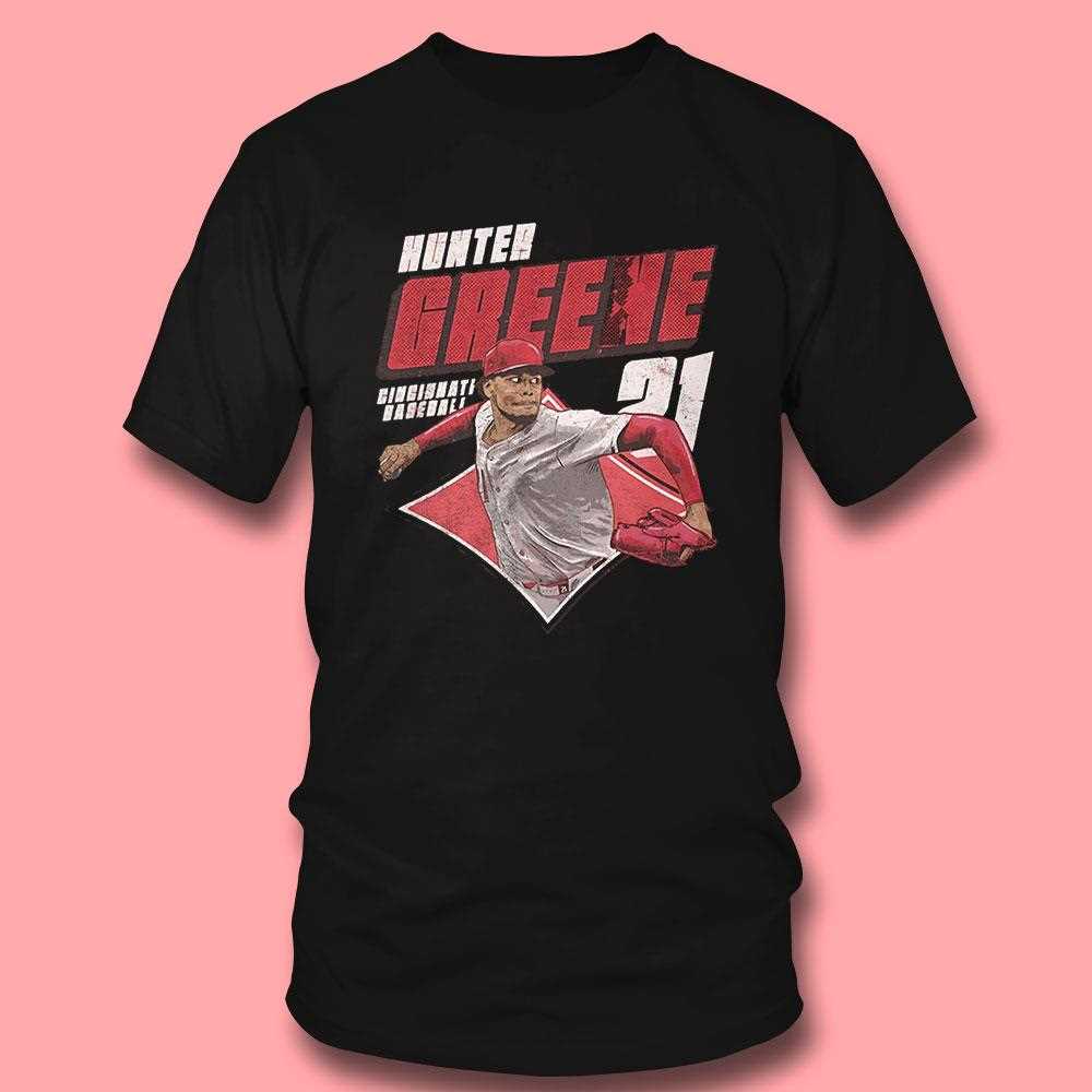 Hunter Greene Cincinnati Reds Mlb Baseball Player Diamond Shirt Hunter Greene Cincinnati Reds Mlb Baseball Player Diamond Shirt