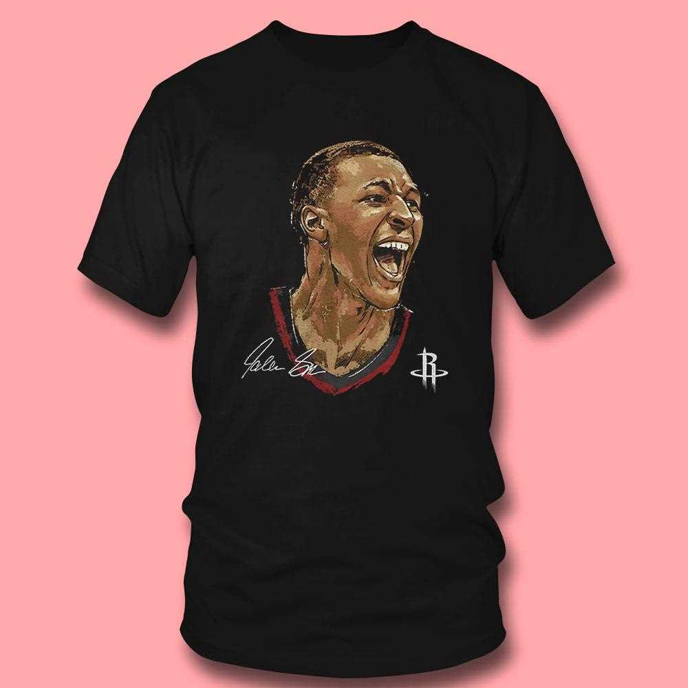 Jabari Smith Jr Houston Rockets Mlb Basketball Player Portrait Signature Shirt Jabari Smith Jr Houston Rockets Mlb Basketball Player Portrait Signature Shirt