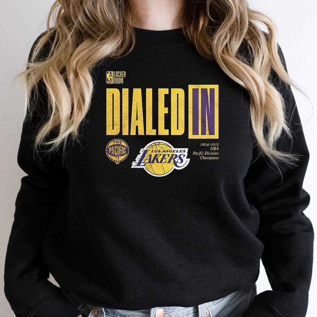 Los Angeles Lakers 2025 The Pacific Division Champions Locker Room Shirt Los Angeles Lakers 2025 The Pacific Division Champions Locker Room Shirt