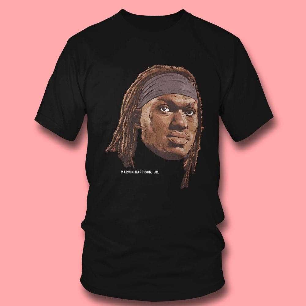 Marvin Harrison Jr Arizona Cardinals Nfl Football Portraishirt Marvin Harrison Jr Arizona Cardinals Nfl Football Portraishirt