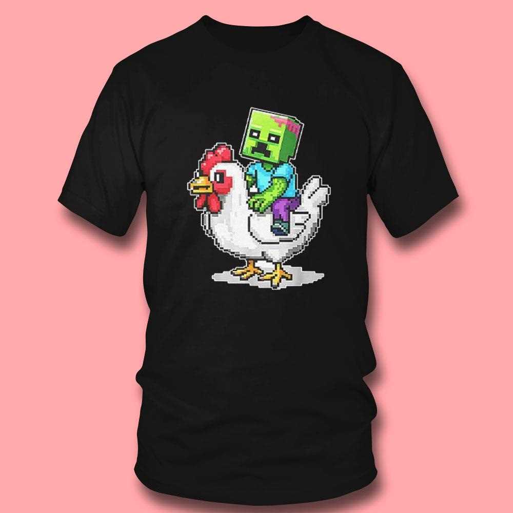 Minecraft Zombie Chicken Jockey Shirt Minecraft Zombie Chicken Jockey Shirt