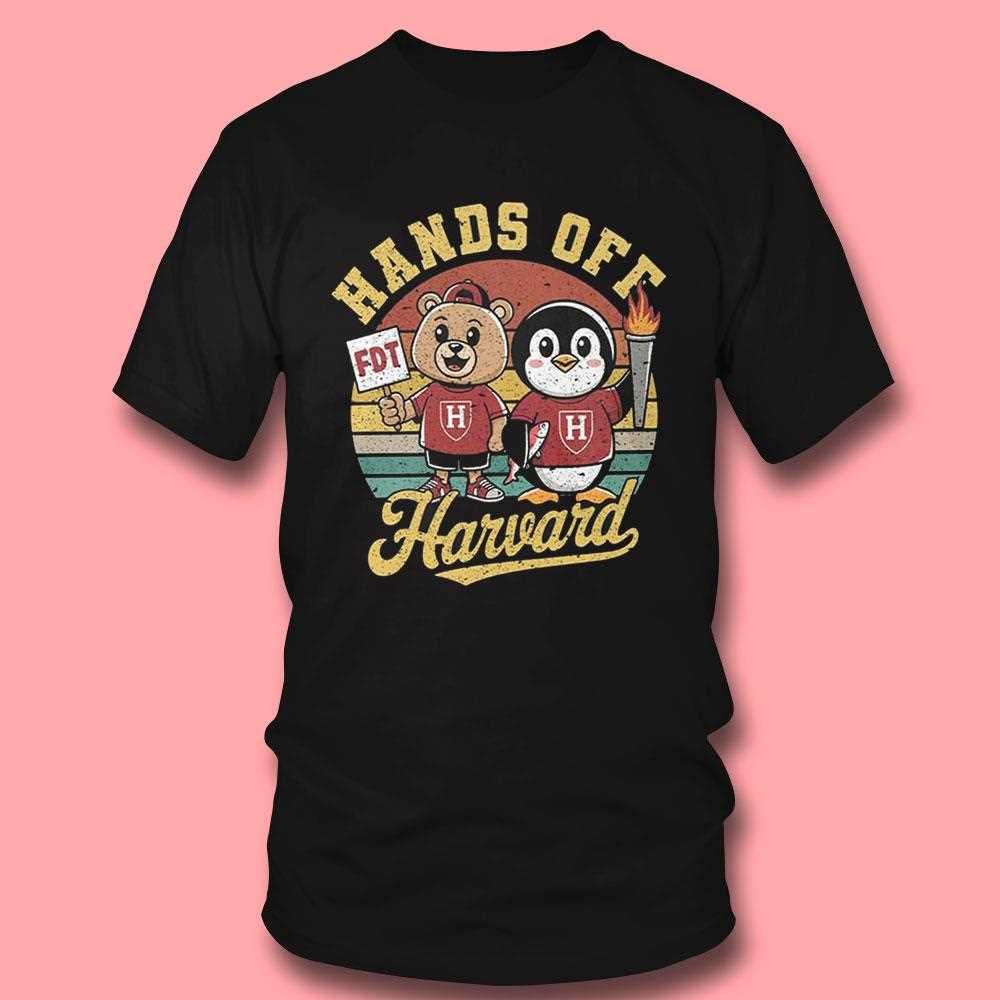Penguins Smokey Bear Hands Off Harvard Shirt Penguins Smokey Bear Hands Off Harvard Shirt