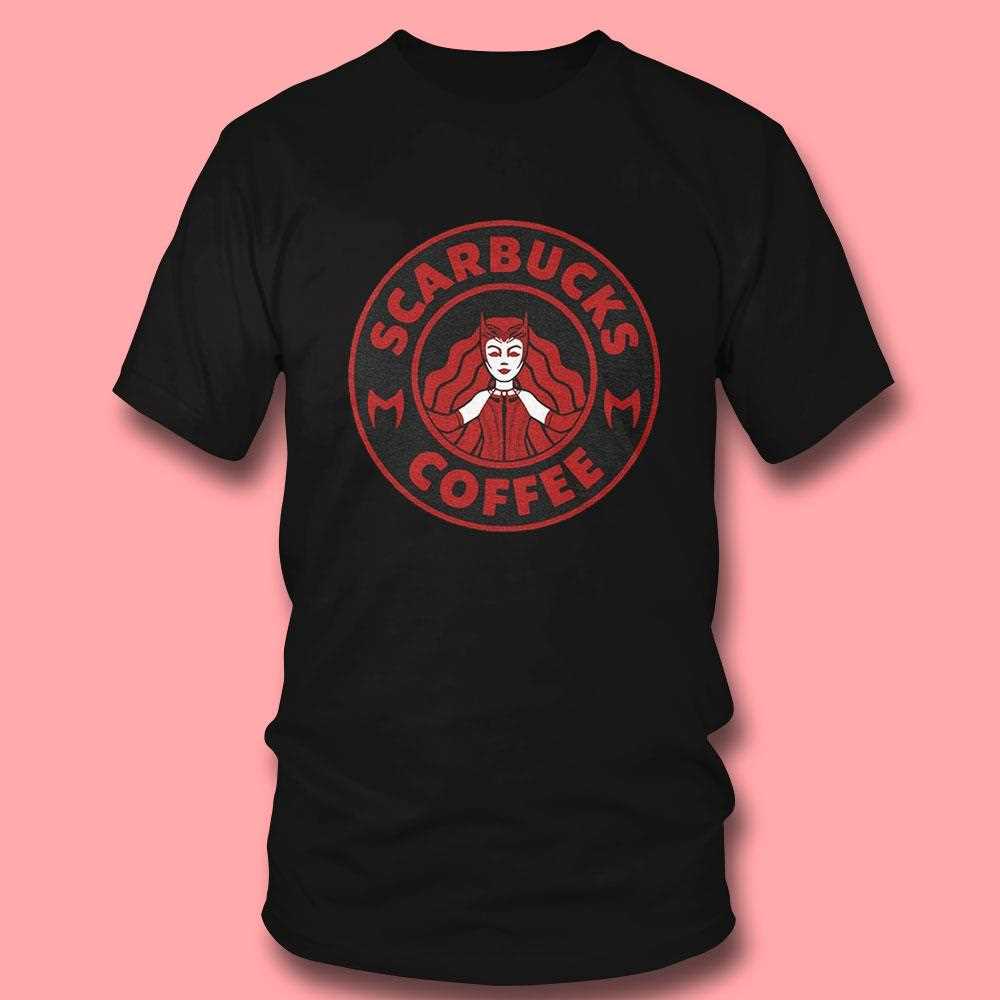 Scarbucks Coffee Scarlet Witch Shirt Scarbucks Coffee Scarlet Witch Shirt
