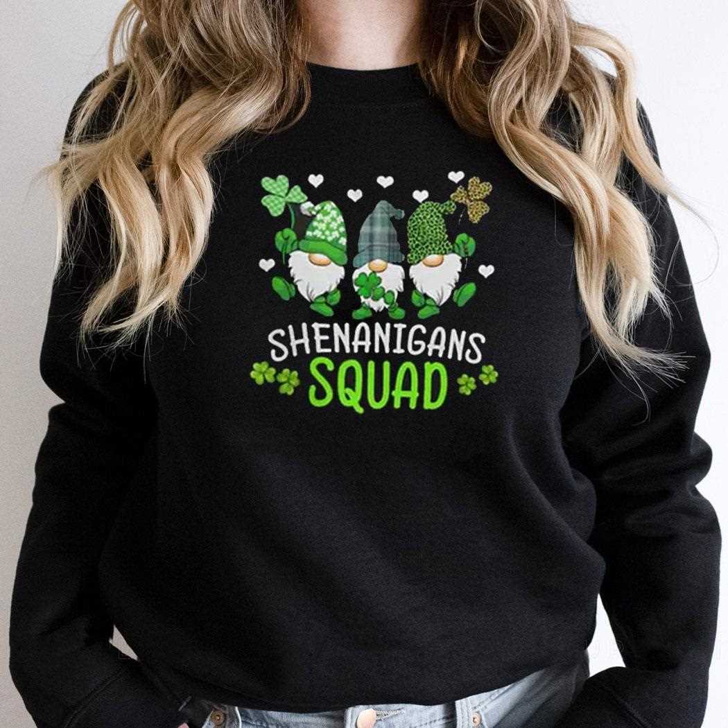 Shenanigans Squad St Patricks Day Gnomes Shirt Shenanigans Squad St Patricks Day Gnomes Shirt