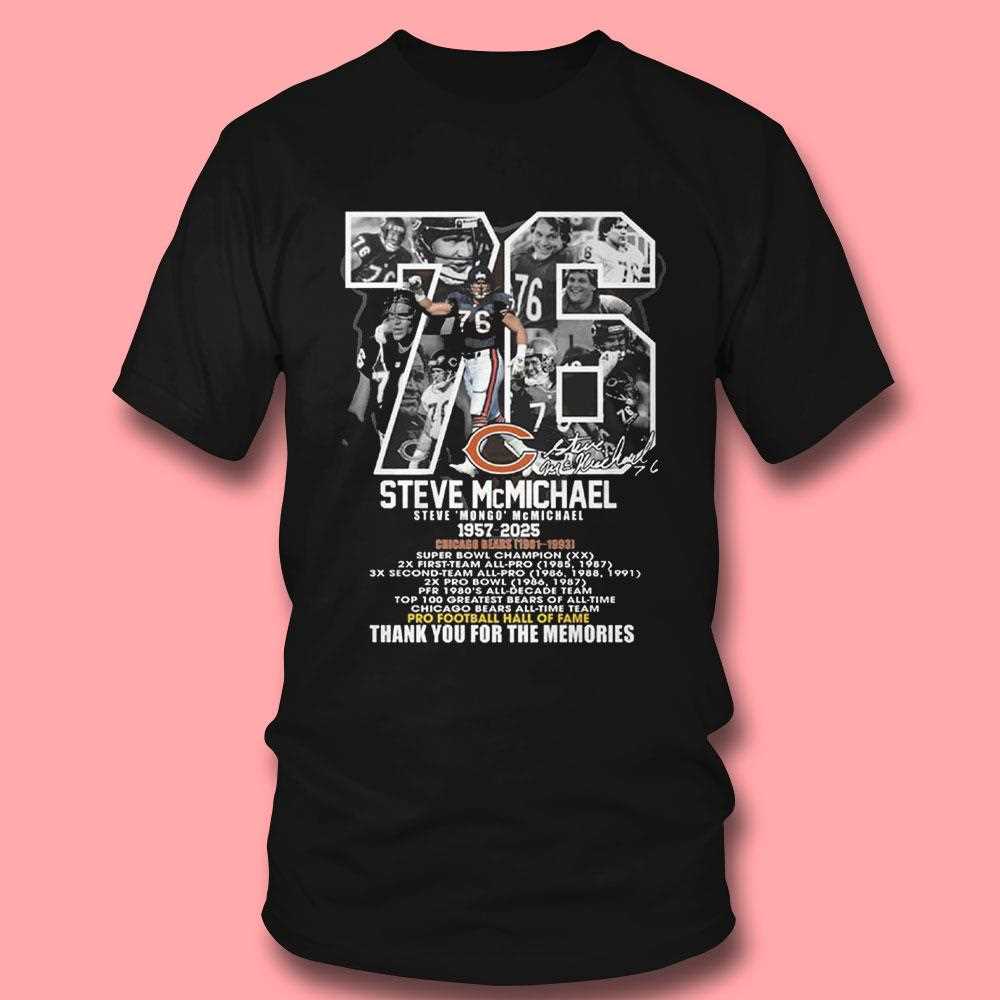 Steve Mongo Mcmichael 1957 2025 Thank You For The Memories Shirt Steve Mongo Mcmichael 1957 2025 Thank You For The Memories Shirt