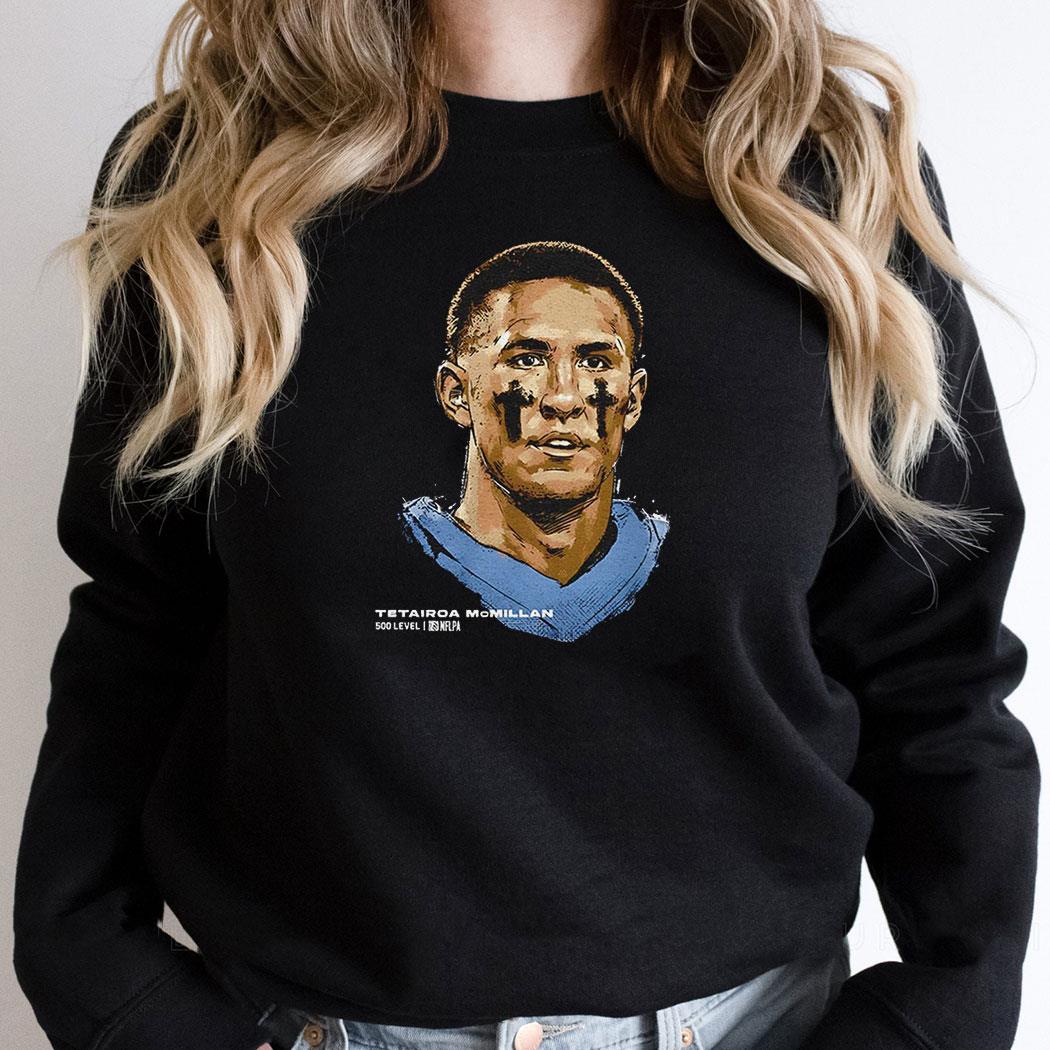 Tetairoa Mcmillan Carolina Panthers Nfl Football Player Portrait Graphic Shirt Tetairoa Mcmillan Carolina Panthers Nfl Football Player Portrait Graphic Shirt