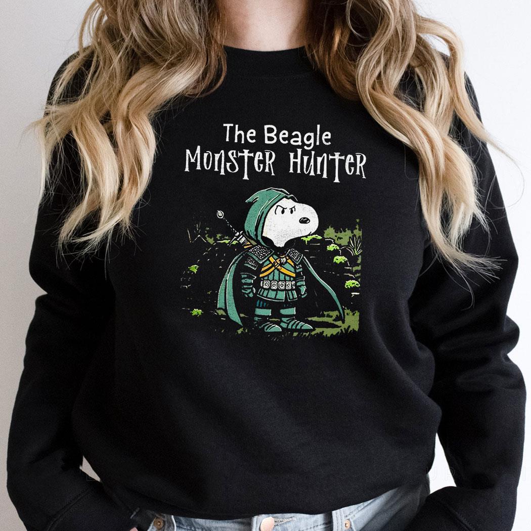 The Beagle Monster Hunter Snoopy The Witcher Shirt The Beagle Monster Hunter Snoopy The Witcher Shirt