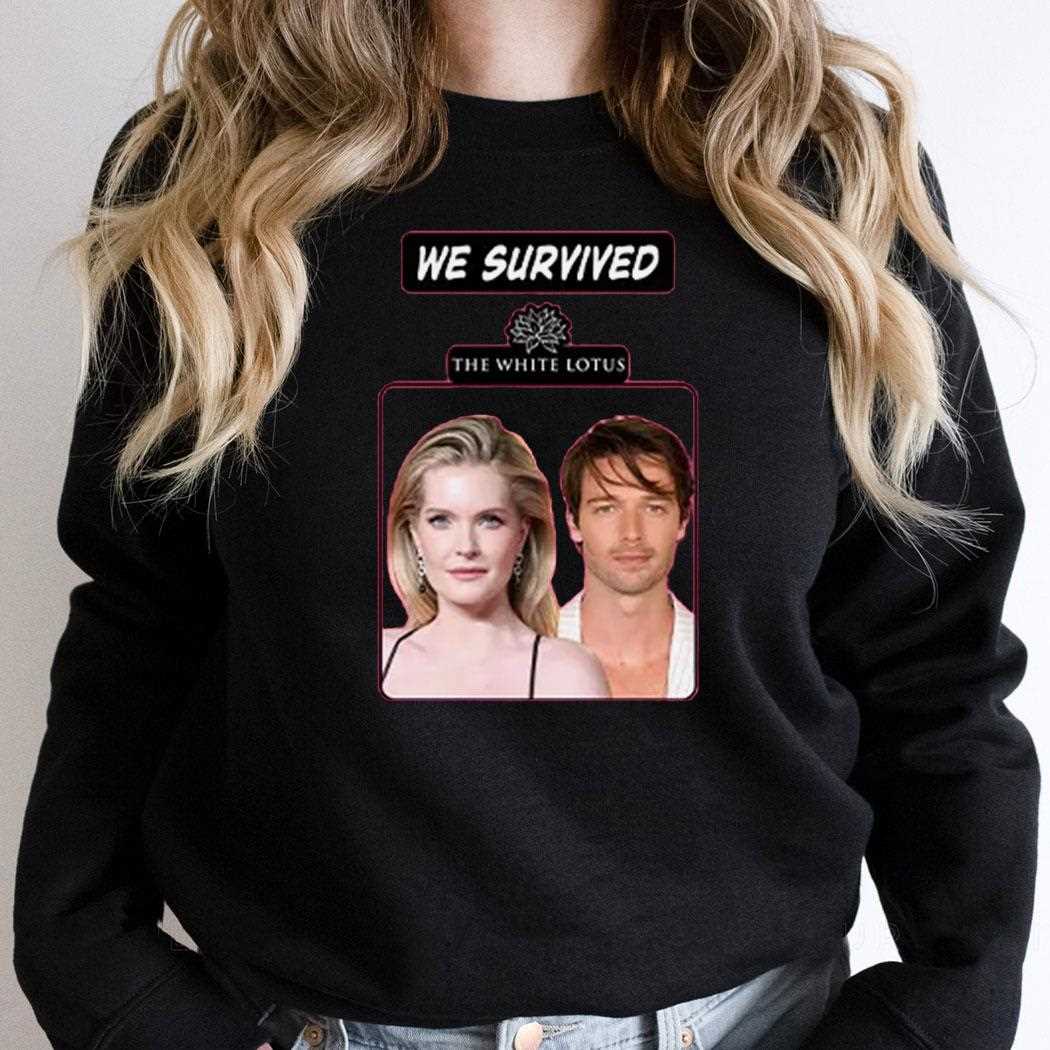 We Survived White Lotus Shirt Front We Survived White Lotus Shirt Front
