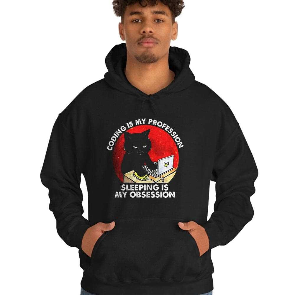 Cat Coding Is My Profession Sleeping Is My Obsession Shirt Cat Coding Is My Profession Sleeping Is My Obsession Shirt