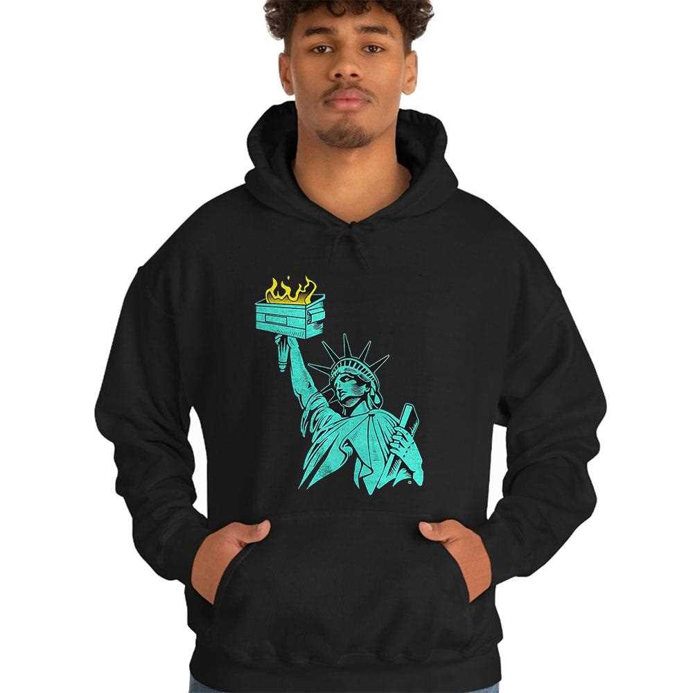Lady Liberty Dumpster Fire Shirt Lady Liberty Dumpster Fire Shirt