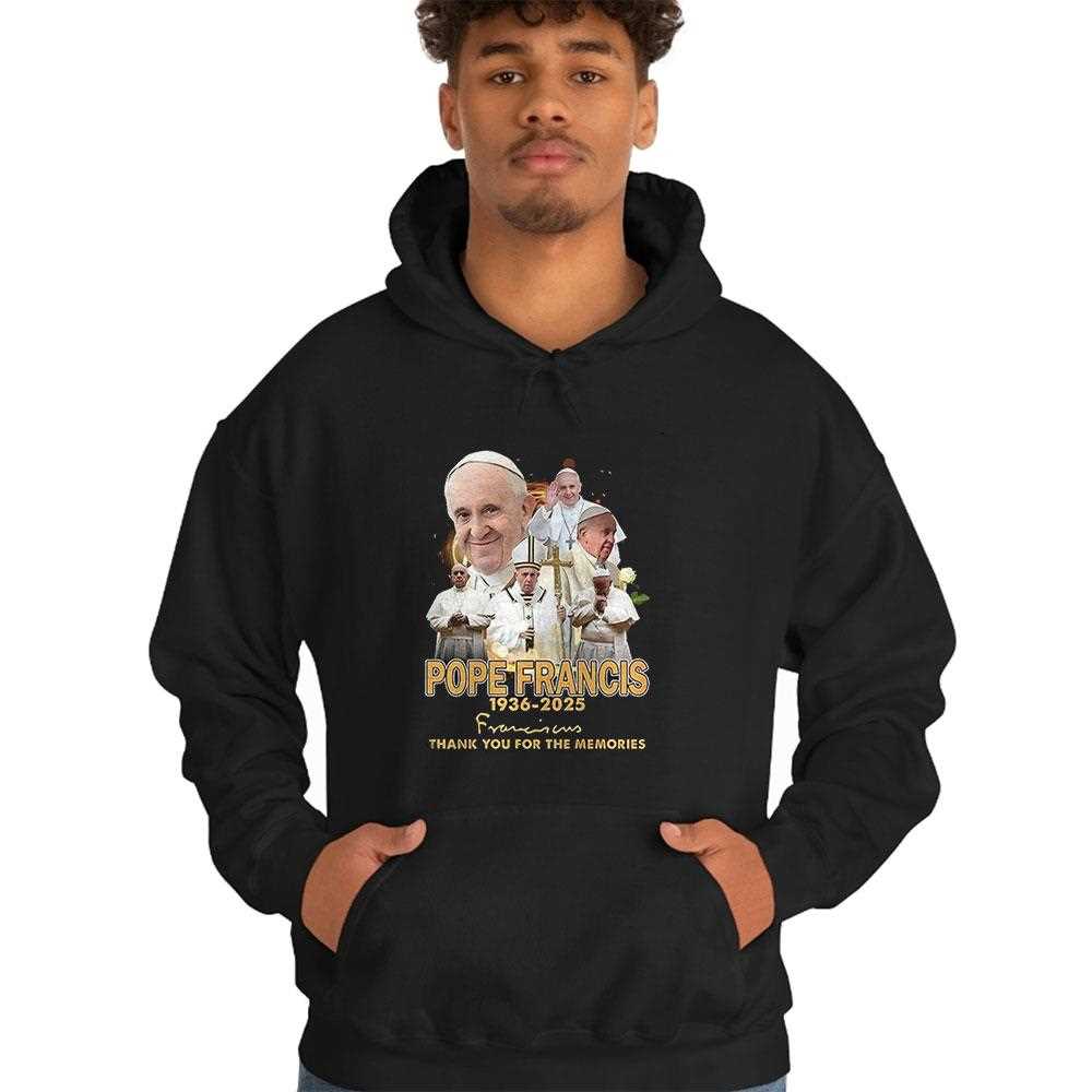 Pope Francis 1936 2025 Thank You For The Memories Signature Shirt Pope Francis 1936 2025 Thank You For The Memories Signature Shirt