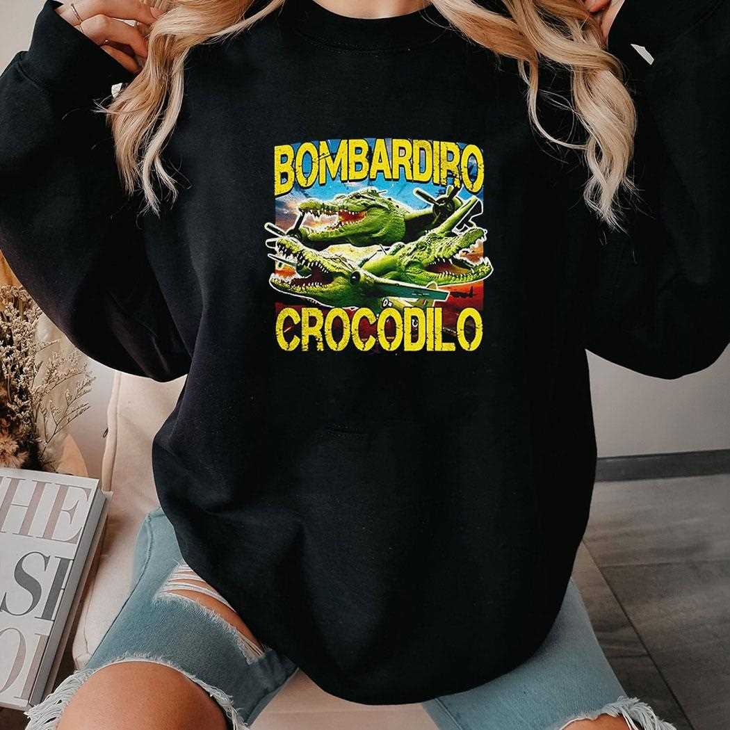 Bombardiro Crocodilo Brainrot Shirt Bombardiro Crocodilo Brainrot Shirt