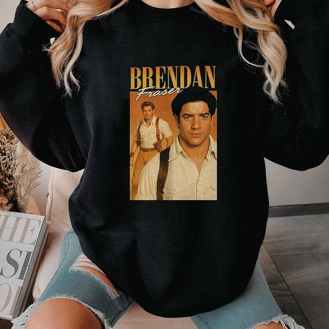 Brendan Fraser The Mummy Portrait Shirt Brendan Fraser The Mummy Portrait Shirt