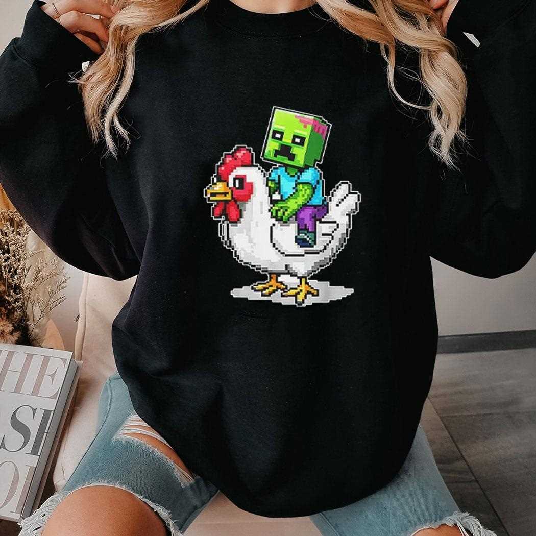 Minecraft Zombie Chicken Jockey Shirt Minecraft Zombie Chicken Jockey Shirt