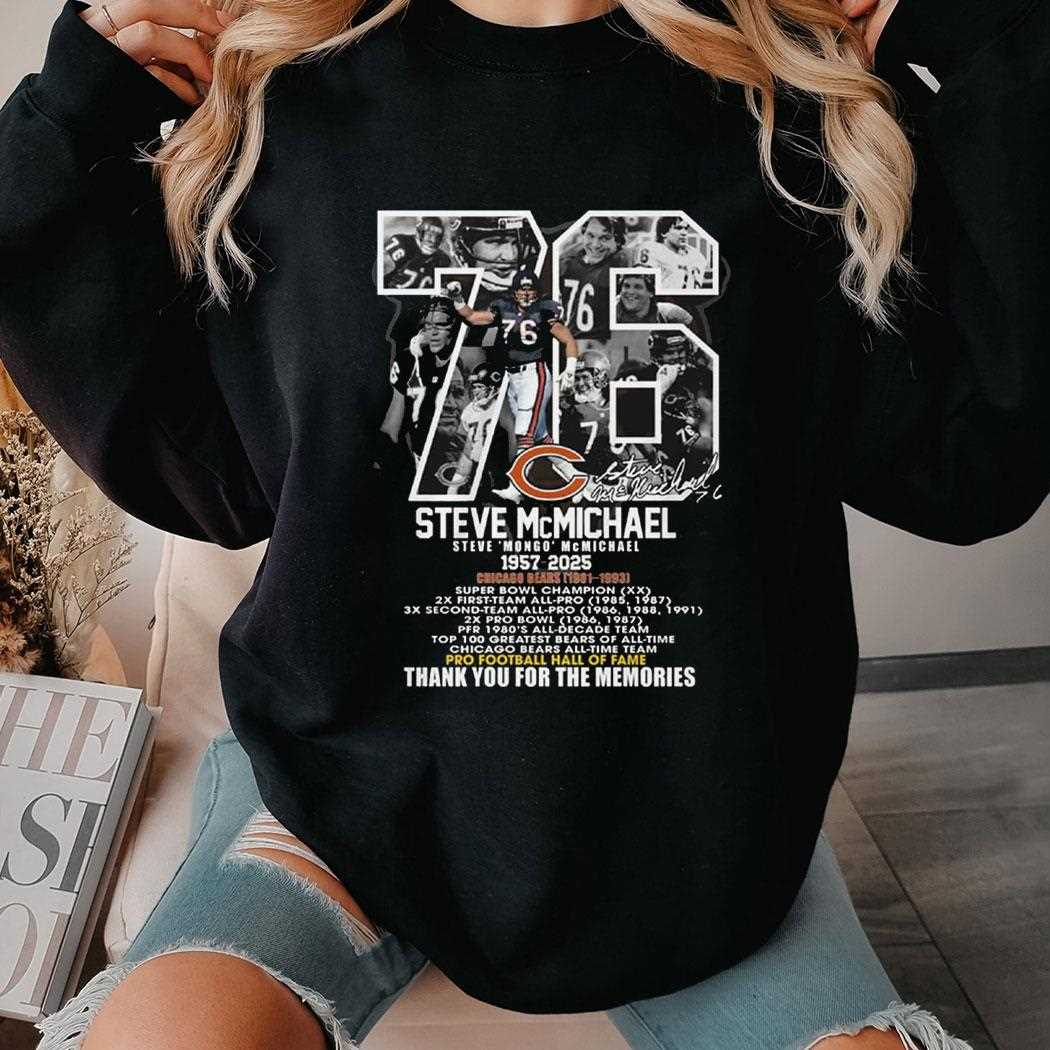 Steve Mongo Mcmichael 1957 2025 Thank You For The Memories Shirt Steve Mongo Mcmichael 1957 2025 Thank You For The Memories Shirt