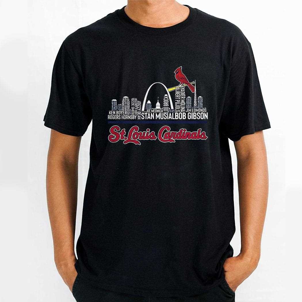St Louis Cardinals 2025 Skyline City Shirt St Louis Cardinals 2025 Skyline City Shirt