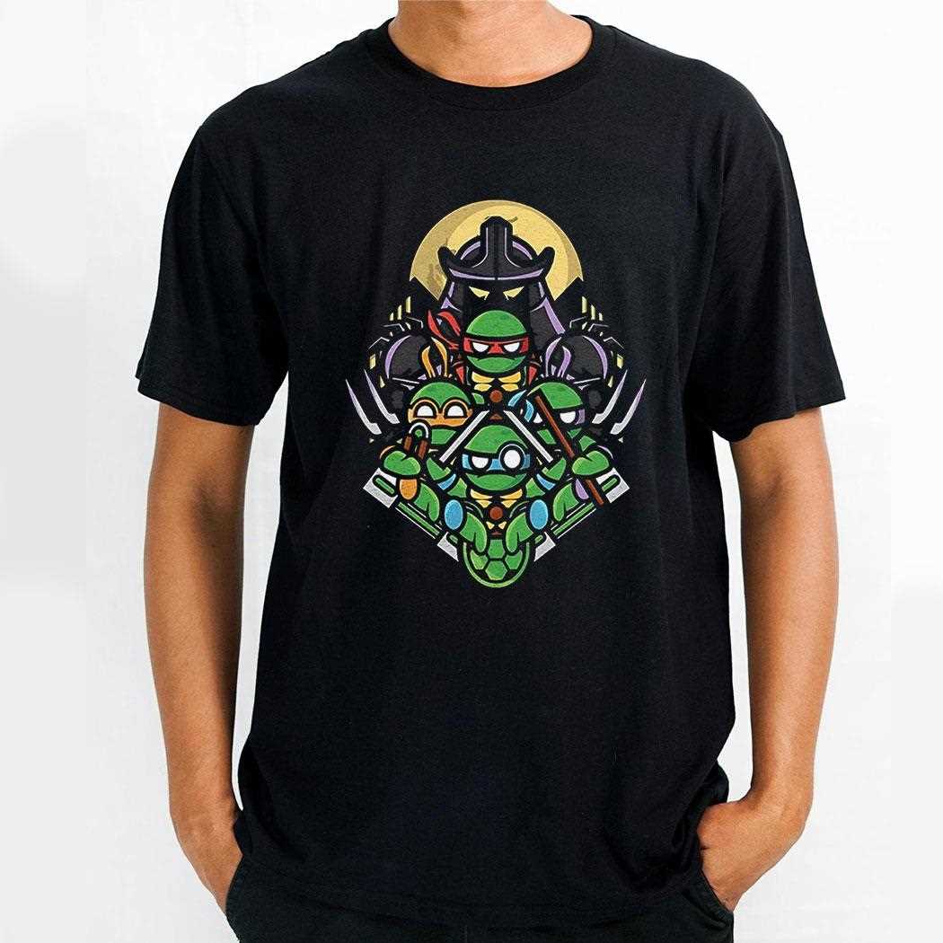 Teenage Mutant Ninja Turtles And Shredder Go Ninja Shirt