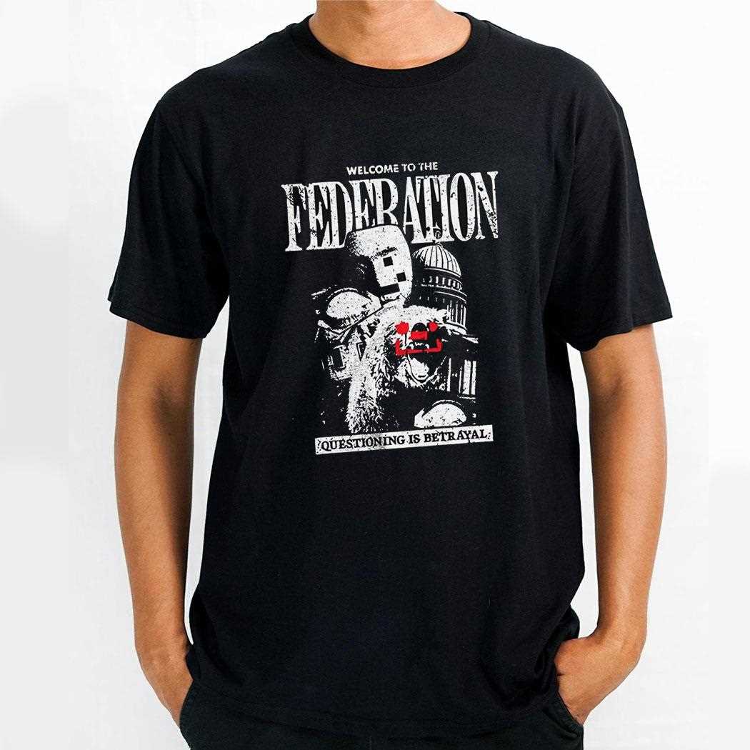 Welcome To The Federation Questioning Is Betrayal Shirt