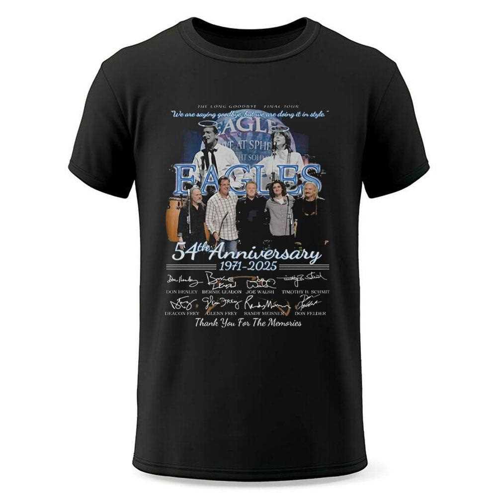Eagles Band 54th Anniversary 1971 2025 Shirt Hoodie Eagles Band 54th Anniversary 1971 2025 Shirt Hoodie