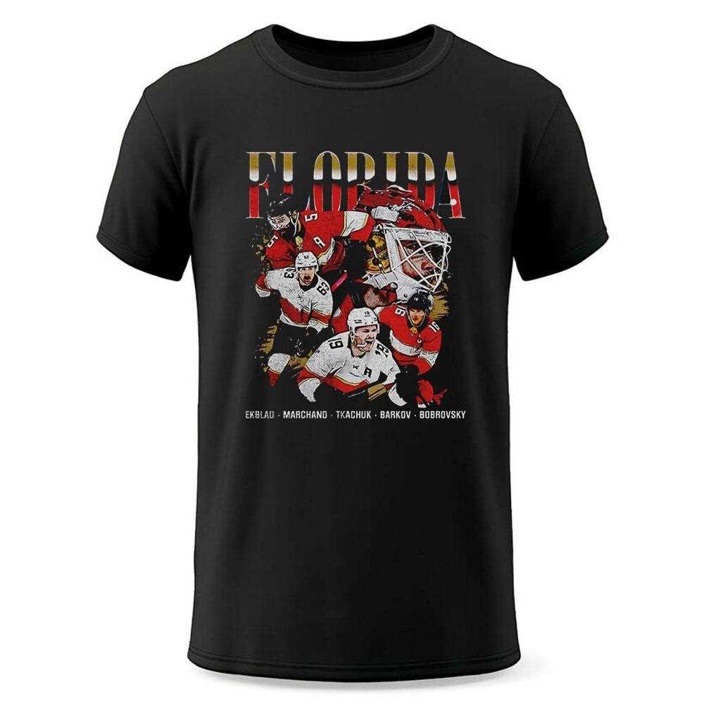 Ekblad Marchand Tkachuk Barkov Bobrovsky Florida Panthers Nhl Hockey Team Shirt Ekblad Marchand Tkachuk Barkov Bobrovsky Florida Panthers Nhl Hockey Team Shirt