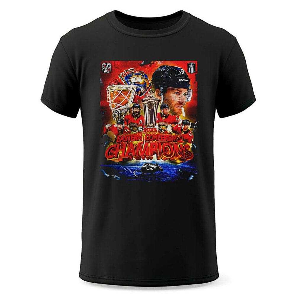 Florida Panthers 2025 Eastern Conference Champions Panthers Win Shirt Florida Panthers 2025 Eastern Conference Champions Panthers Win Shirt