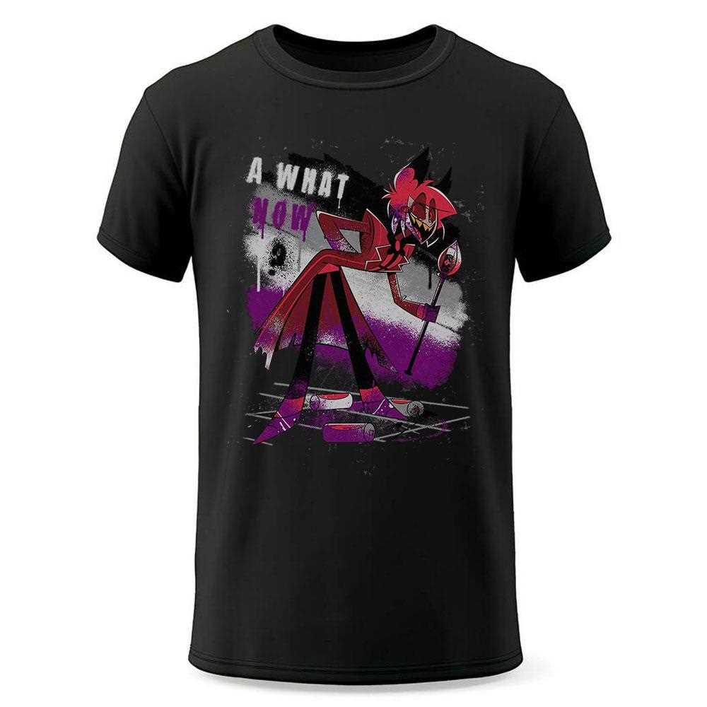 Hazbin Hotel Alastor What Now Mineral Wash Shirt Hazbin Hotel Alastor What Now Mineral Wash Shirt