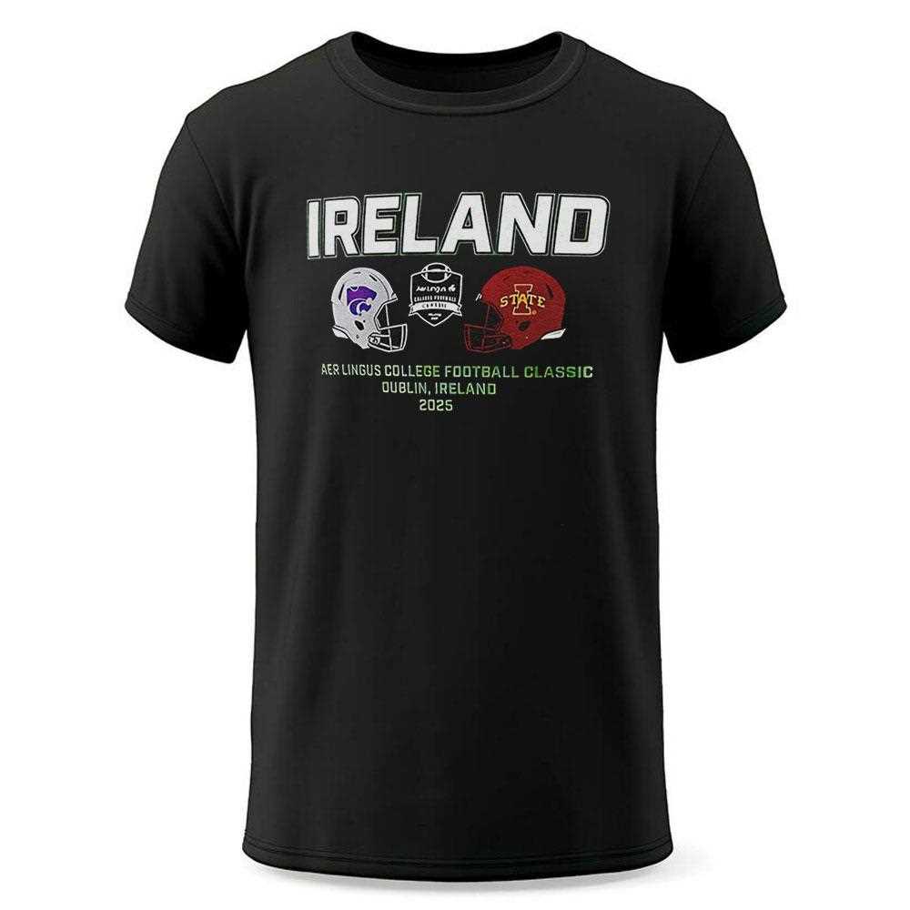 Kansas State Wildcats Vs Iowa State Cyclones Ireland Aer Lingus College Football 2025 Shirt Kansas State Wildcats Vs Iowa State Cyclones Ireland Aer Lingus College Football 2025 Shirt
