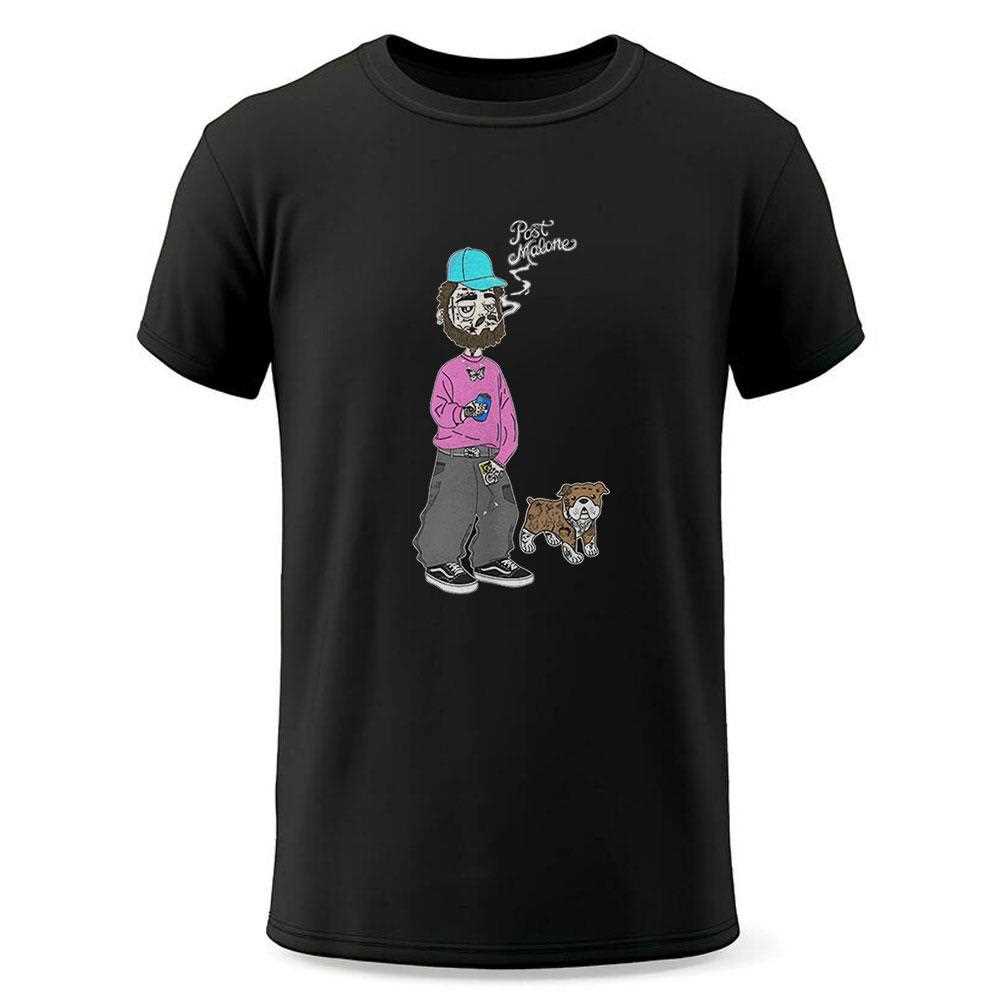Post Malone Smoking And Dog Arshirt Post Malone Smoking And Dog Arshirt