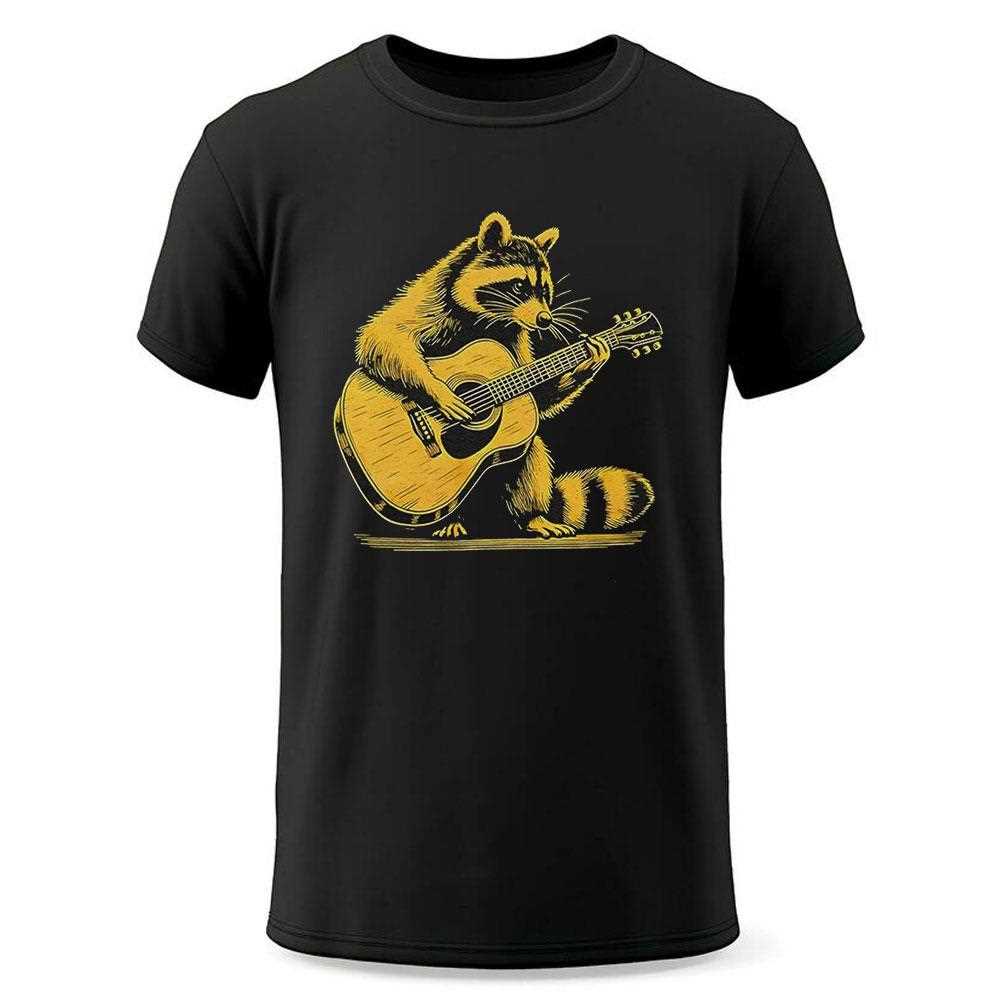 Raccoon Play Guitar Shirt Raccoon Play Guitar Shirt