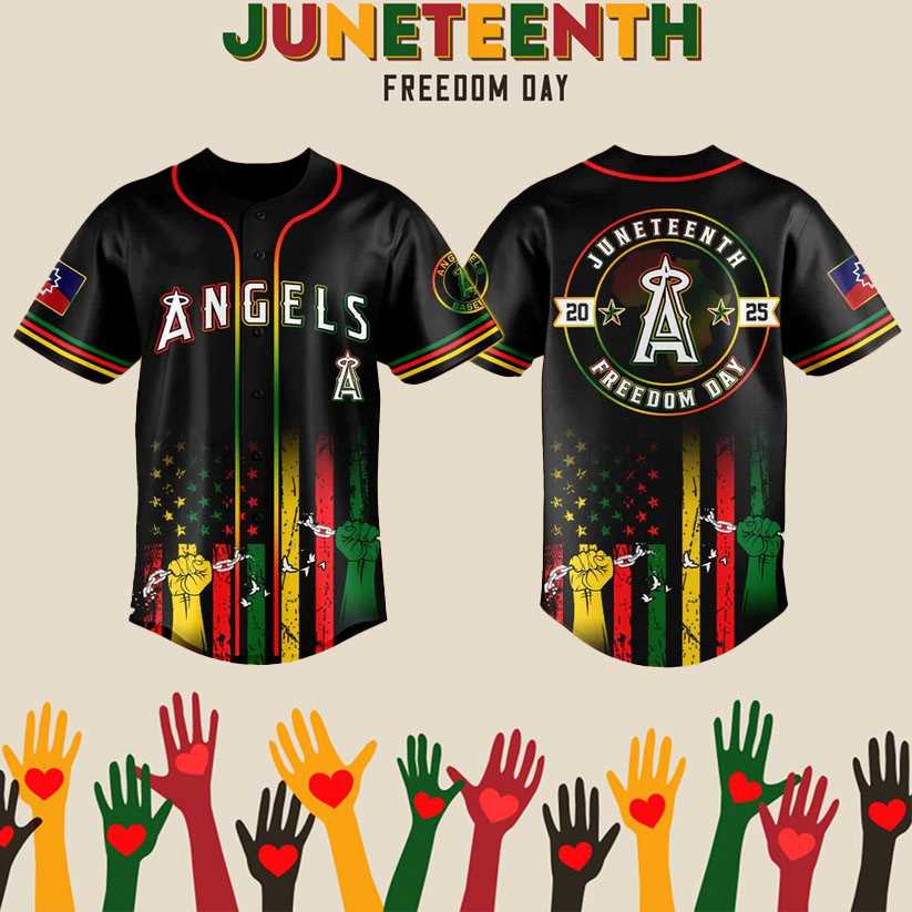 2025 La Angels Juneteenth Day Baseball Jersey