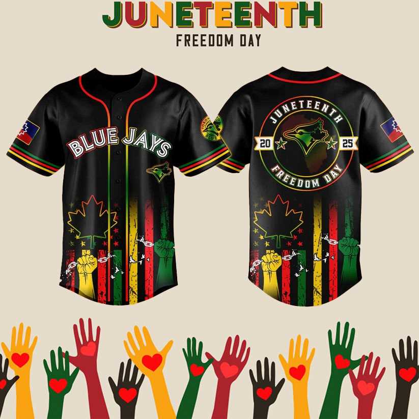 2025 Ny Toronto Blue Jays Juneteenth Day Baseball Jersey