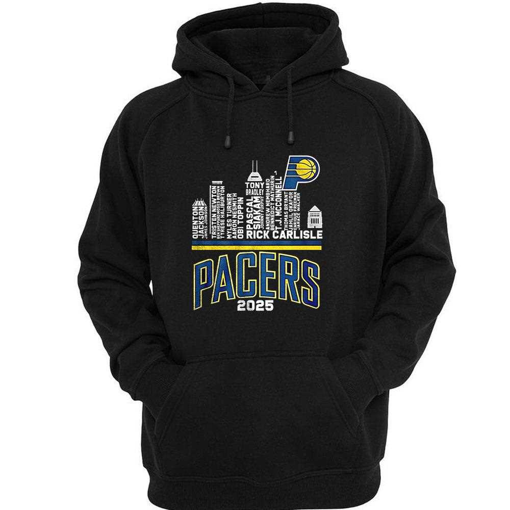 Indiana Pacers Skyline City Players Name 2024 2025 Shirt Indiana Pacers Skyline City Players Name 2024 2025 Shirt
