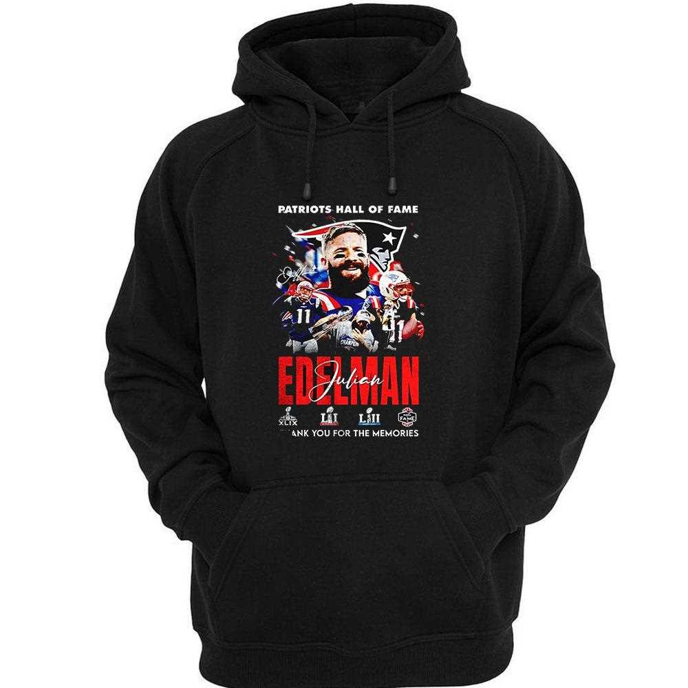 New England Patriots Hall Of Fame Julian Edelman Thank You For The Memories Signature Shirt New England Patriots Hall Of Fame Julian Edelman Thank You For The Memories Signature Shirt