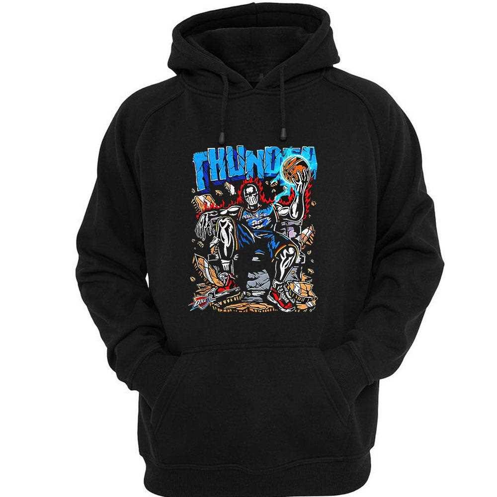 Oklahoma City Thunder Throne Warren Lotas Skeleton Shirt Oklahoma City Thunder Throne Warren Lotas Skeleton Shirt