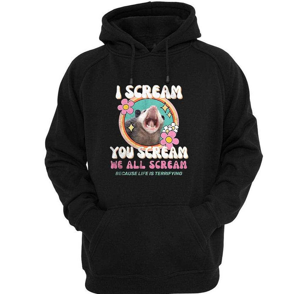 Opossum I Scream You Scream We All Scream Shirt Opossum I Scream You Scream We All Scream Shirt