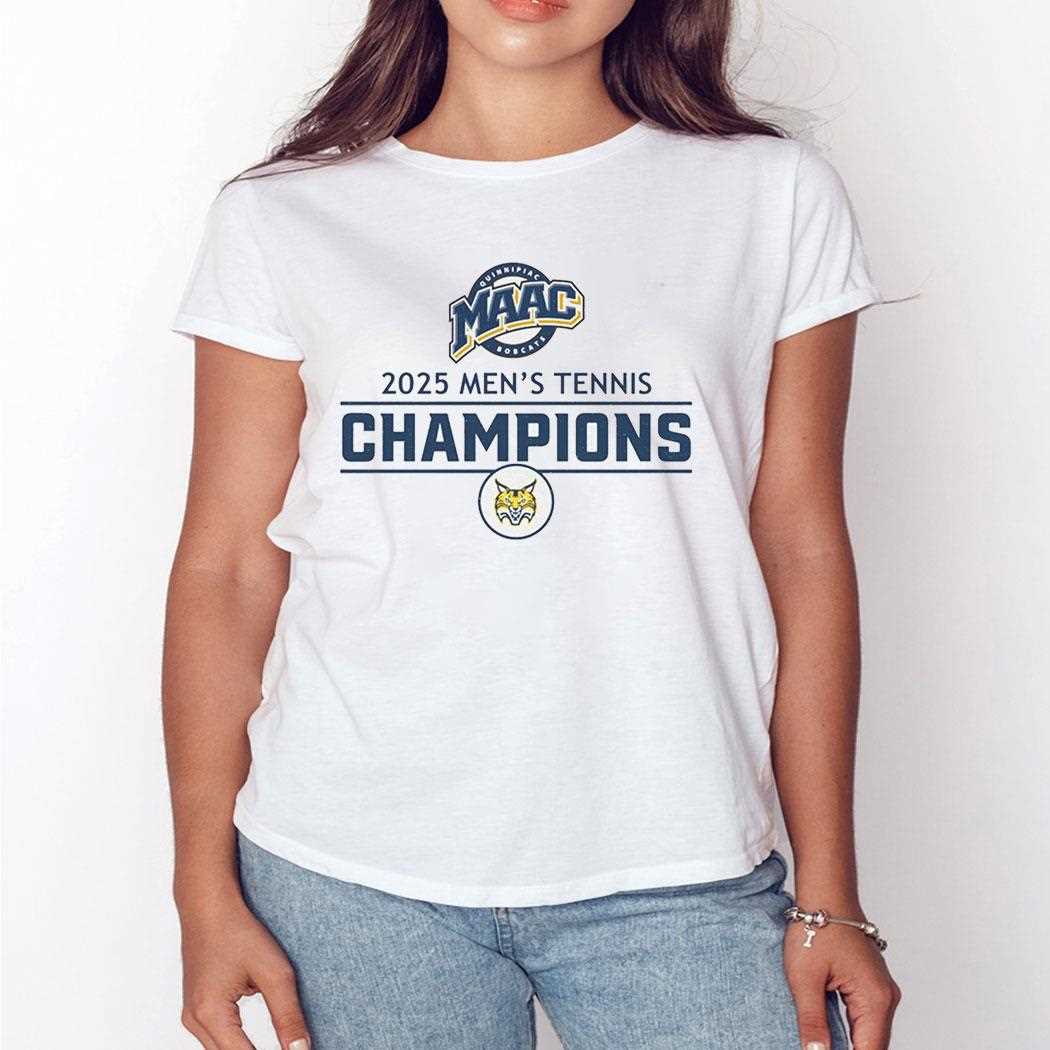 Quinnipiac Bobcats 2025 Maac Mens Tennis Champions Shirt Quinnipiac Bobcats 2025 Maac Mens Tennis Champions Shirt