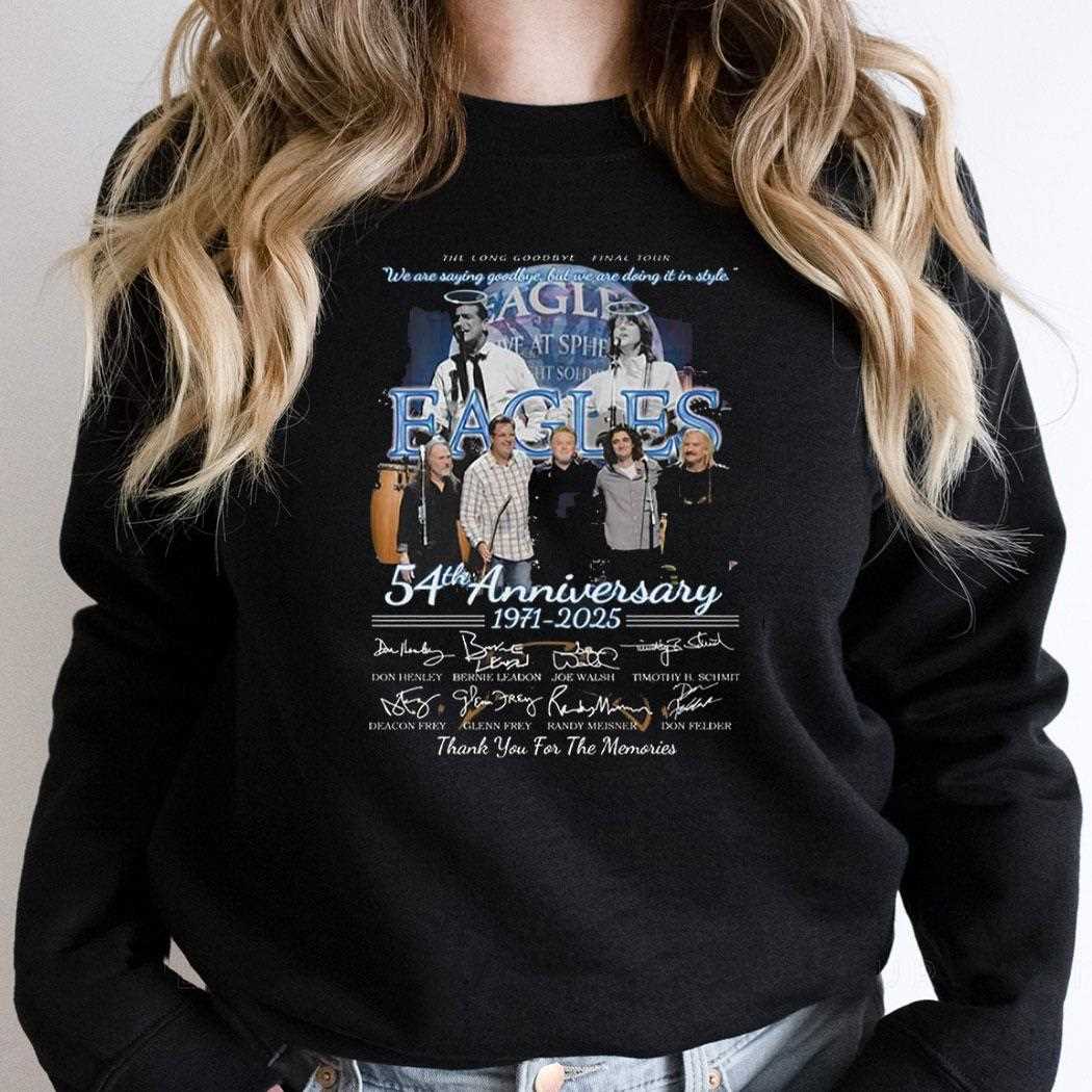 Eagles Band 54th Anniversary 1971 2025 Shirt Hoodie Eagles Band 54th Anniversary 1971 2025 Shirt Hoodie