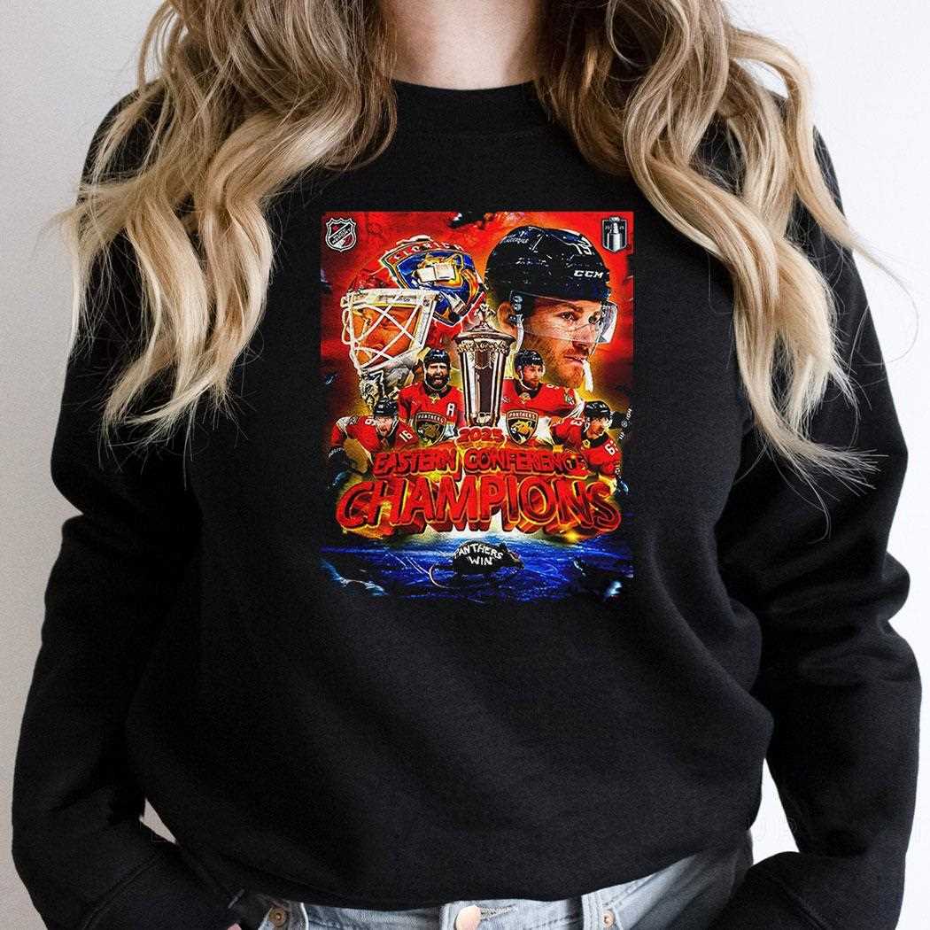 Florida Panthers 2025 Eastern Conference Champions Panthers Win Shirt Florida Panthers 2025 Eastern Conference Champions Panthers Win Shirt