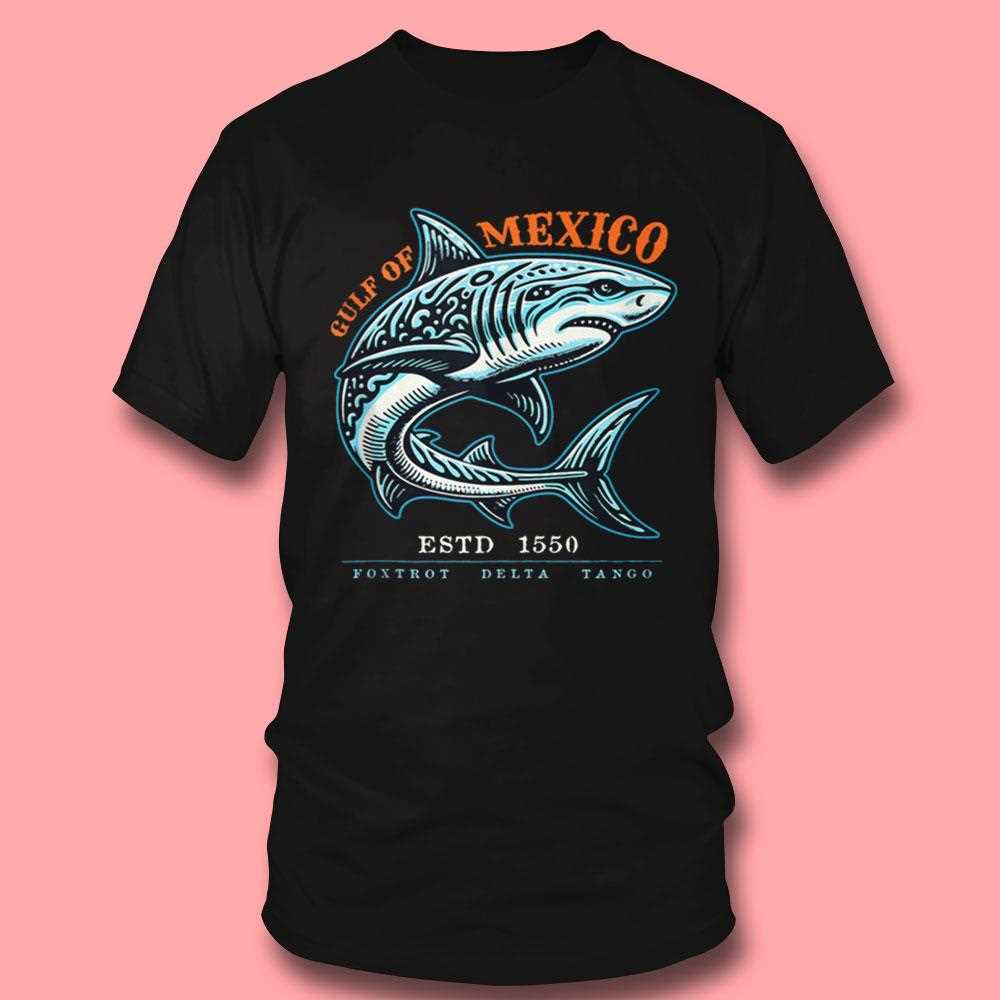 Gulf Of Mexico Foxtrot Delta Tango Tribal Shark Shirt Gulf Of Mexico Foxtrot Delta Tango Tribal Shark Shirt