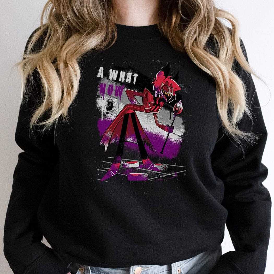 Hazbin Hotel Alastor What Now Mineral Wash Shirt Hazbin Hotel Alastor What Now Mineral Wash Shirt