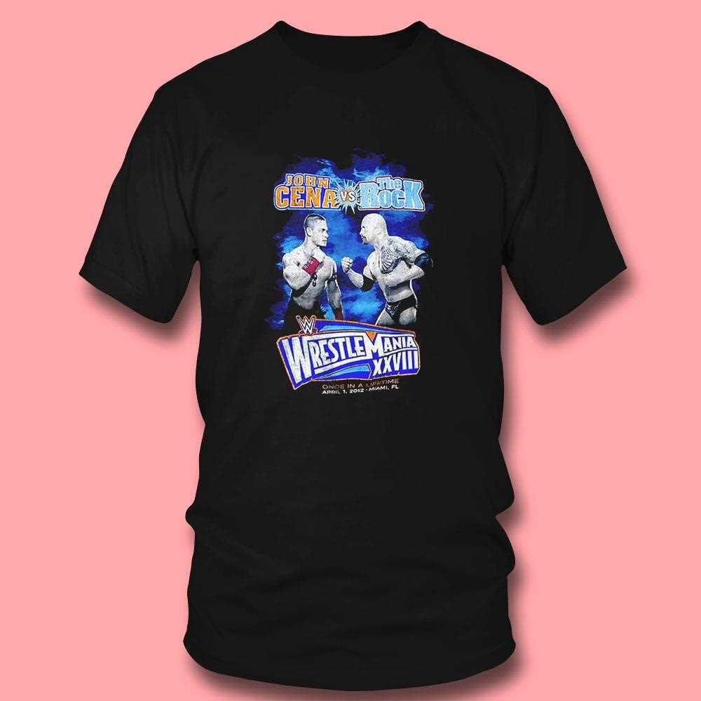 John Cena Vs The Rock Wrestlemania Xxviii Wrestling Legends Shirt John Cena Vs The Rock Wrestlemania Xxviii Wrestling Legends Shirt