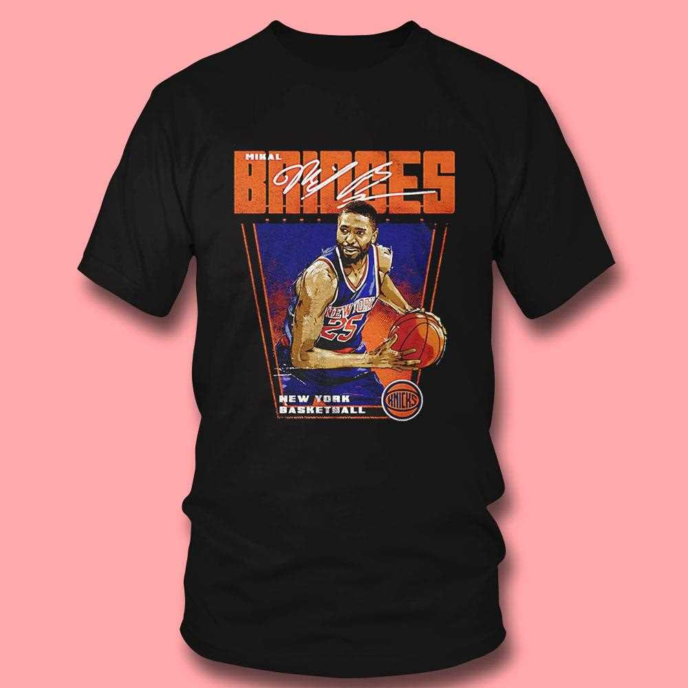 Mikal Bridges New York Knicks Basketball Player Premiere Shirt Mikal Bridges New York Knicks Basketball Player Premiere Shirt