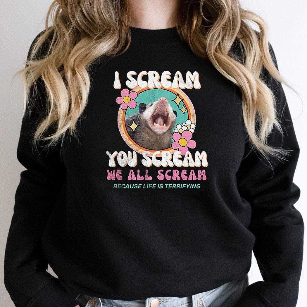 Opossum I Scream You Scream We All Scream Shirt Opossum I Scream You Scream We All Scream Shirt