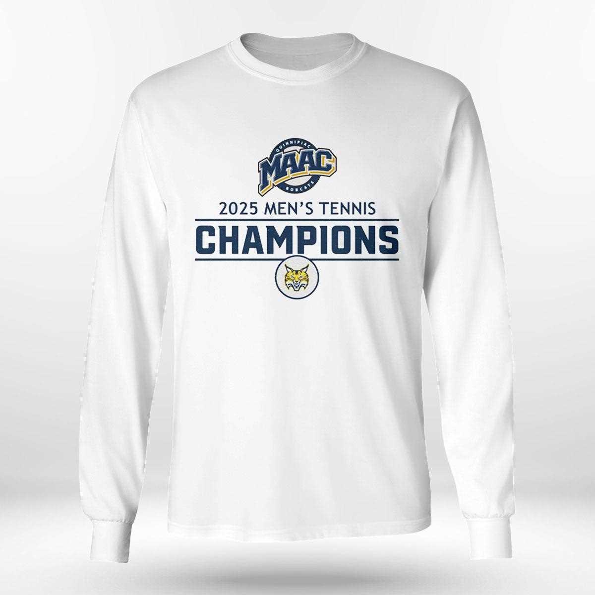 Quinnipiac Bobcats 2025 Maac Mens Tennis Champions Shirt Quinnipiac Bobcats 2025 Maac Mens Tennis Champions Shirt