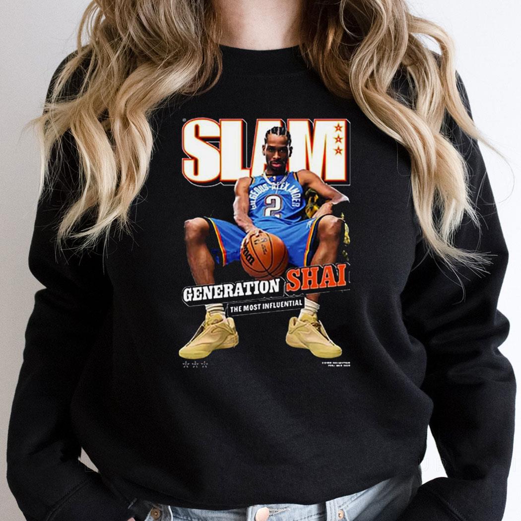 Shai Gilgeous Alexander Oklahoma City Thunder Slam February March 2025 Shirt Shai Gilgeous Alexander Oklahoma City Thunder Slam February March 2025 Shirt