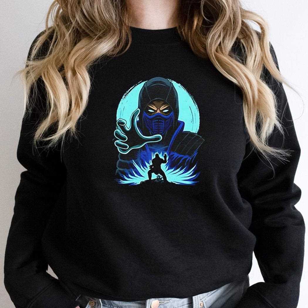 Sub Zero Mortal Kombat Blue Ninja Fighter Shirt Sub Zero Mortal Kombat Blue Ninja Fighter Shirt