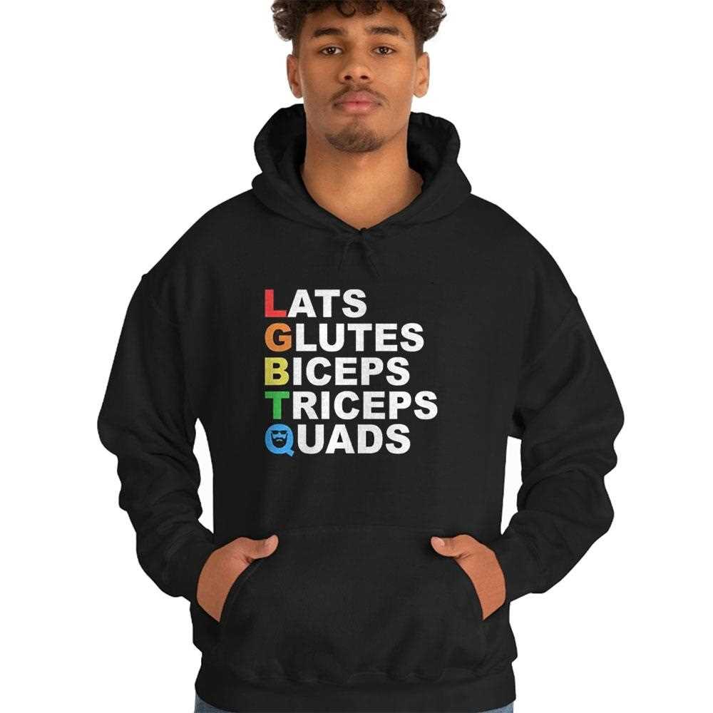 Lats Glutes Biceps Triceps Quads Lgbtq Shirt Lats Glutes Biceps Triceps Quads Lgbtq Shirt