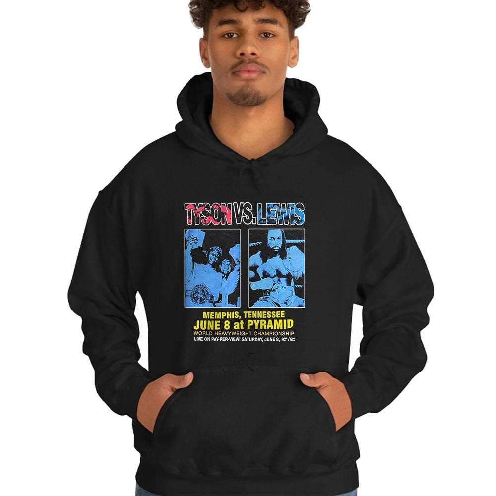 Mike Tyson Vs Lennox Lewis Memphis Tennessee At Pyramid World Heavyweight Championship Shirt Mike Tyson Vs Lennox Lewis Memphis Tennessee At Pyramid World Heavyweight Championship Shirt