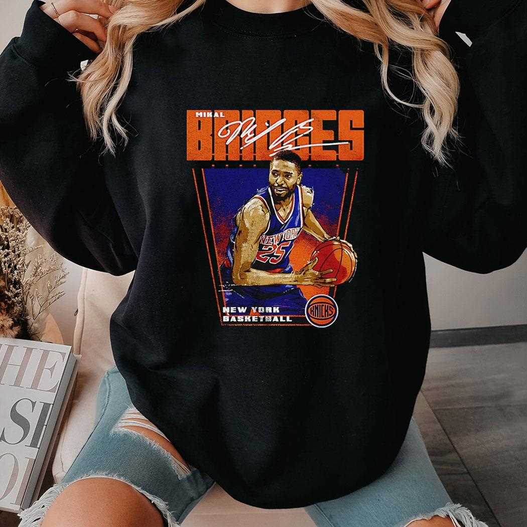 Mikal Bridges New York Knicks Basketball Player Premiere Shirt Mikal Bridges New York Knicks Basketball Player Premiere Shirt