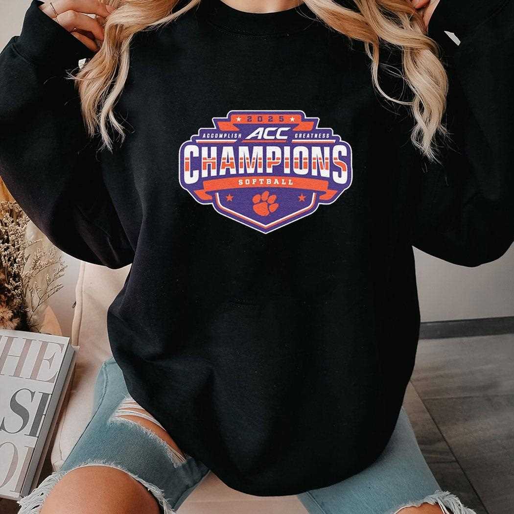 Orange Clemson Tigers 2025 Acc Softball Conference Tournament Champions Shirt Orange Clemson Tigers 2025 Acc Softball Conference Tournament Champions Shirt